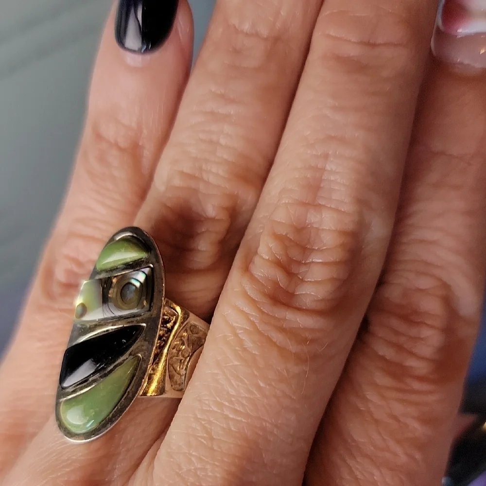 Vintage Jay King Desert Rose Trading Southwestern Sterling Silver Ring - Picture 10 of 11